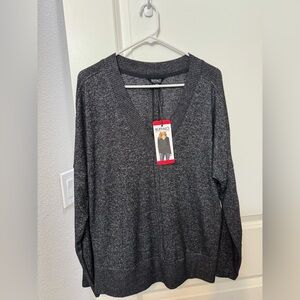Buffalo David Bitton Charcoal V-Neck Women’s Sweater